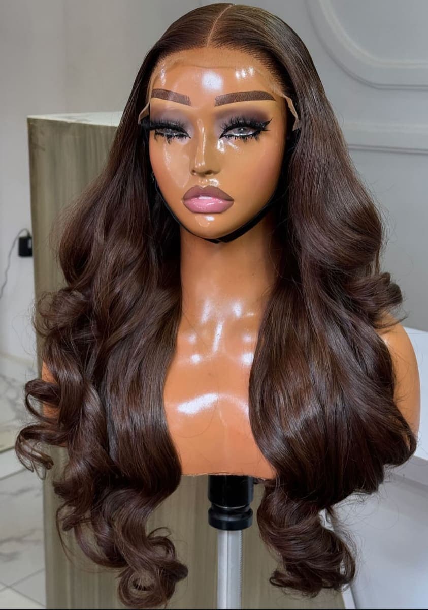 Oga wife wig brown/natural color
